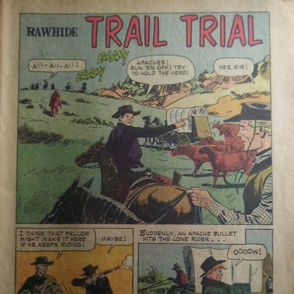 Rare Vintage "Rawhide" Comic Published in June of 1962 - Picture 4 of 6